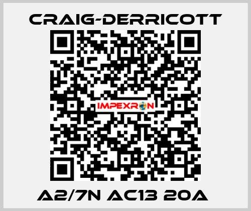 A2/7N AC13 20A  Craig-Derricott