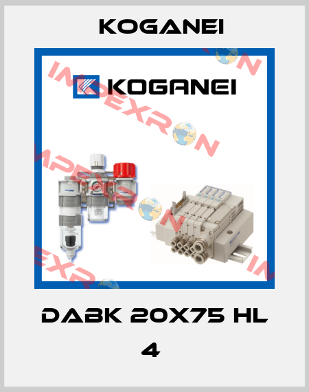 DABK 20X75 HL 4  Koganei