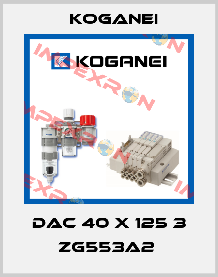DAC 40 X 125 3 ZG553A2  Koganei