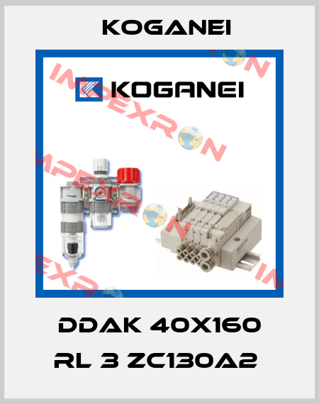 DDAK 40X160 RL 3 ZC130A2  Koganei