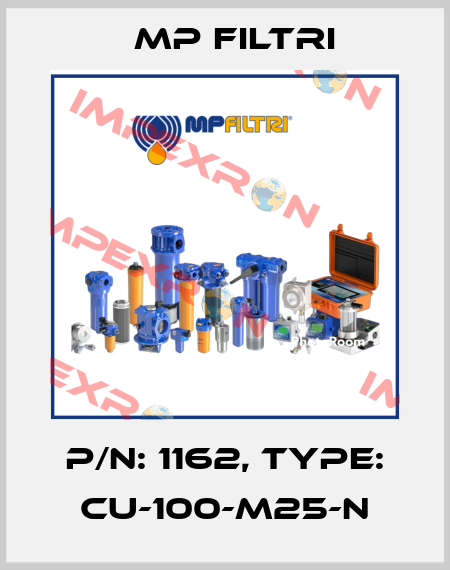P/N: 1162, Type: CU-100-M25-N MP Filtri