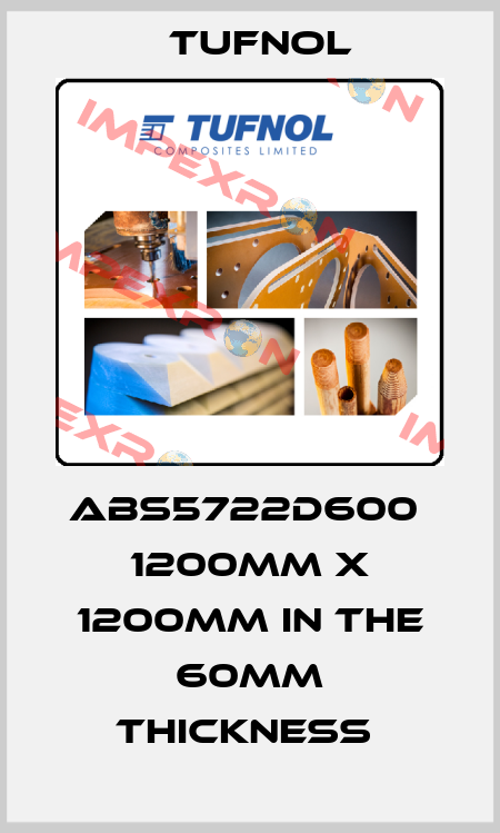 ABS5722D600  1200MM X 1200MM IN THE 60MM THICKNESS  Tufnol