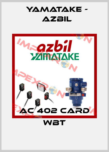 AC 402 CARD WBT Yamatake - Azbil