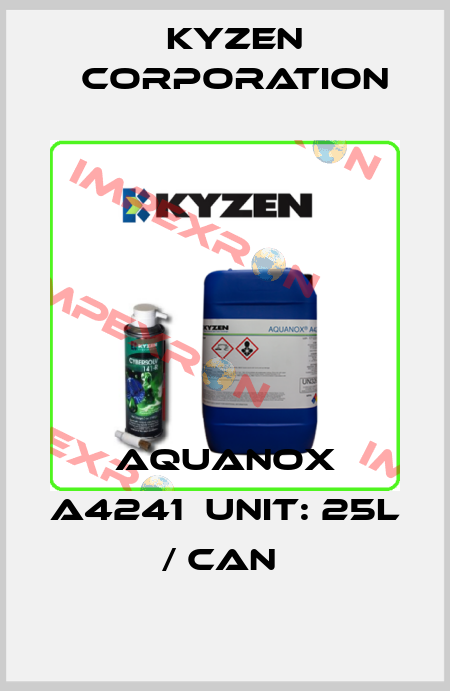 AQUANOX A4241  UNIT: 25L / CAN  Kyzen Corporation