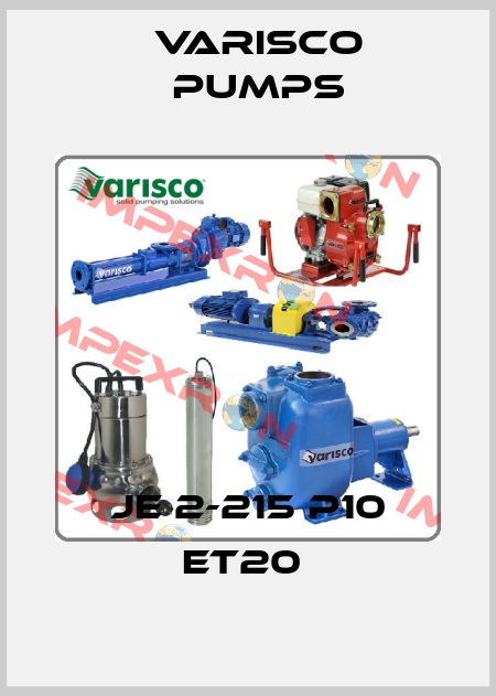 JE 2-215 P10 ET20  Varisco pumps