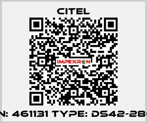 P/N: 461131 Type: DS42-280G Citel