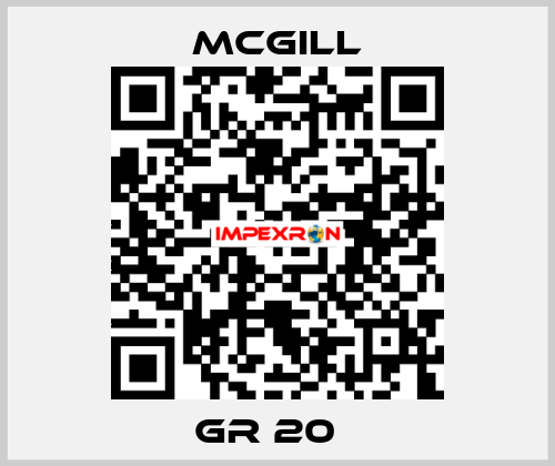  GR 20   McGill