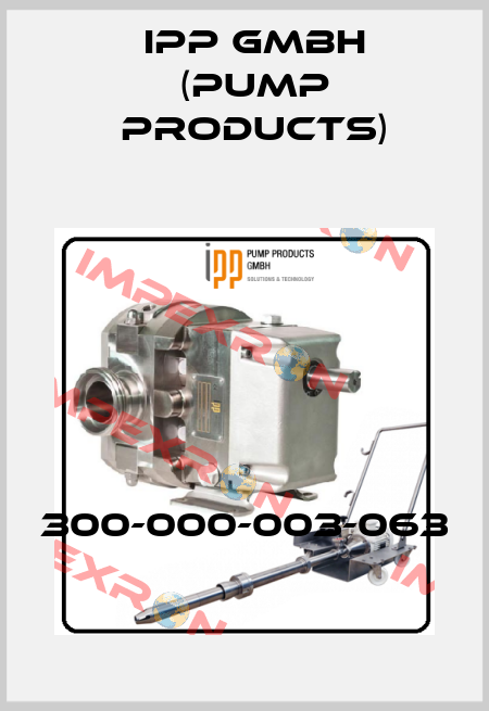 300-000-003-063 IPP GMBH (Pump products)