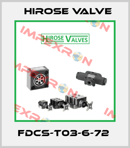 FDCS-T03-6-72  Hirose Valve