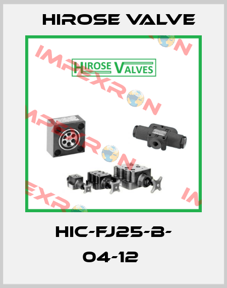 HIC-FJ25-B- 04-12  Hirose Valve