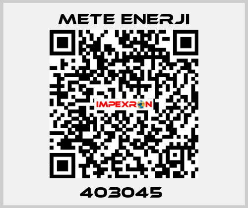 403045  METE ENERJI