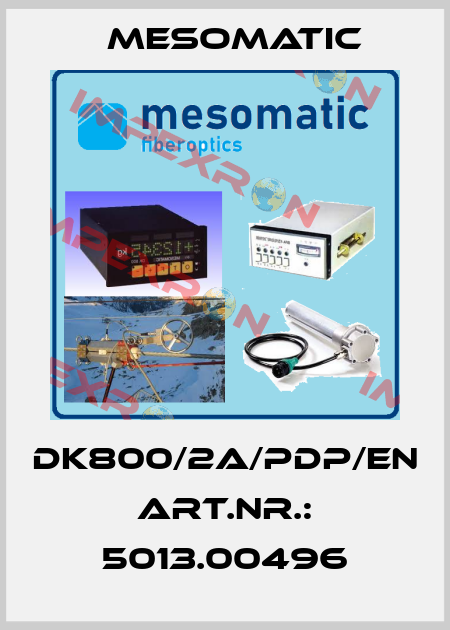DK800/2A/PDP/EN Art.Nr.: 5013.00496 Mesomatic