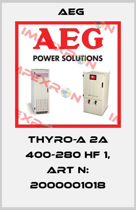 Thyro-A 2A 400-280 HF 1, Art N: 2000001018 AEG