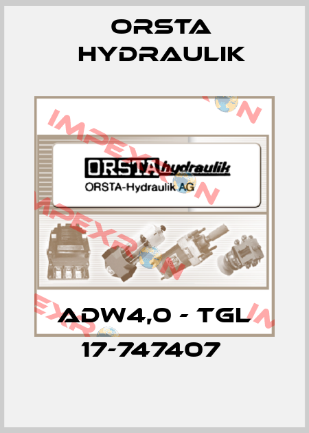 ADW4,0 - TGL 17-747407  Orsta Hydraulik