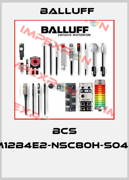 BCS M12B4E2-NSC80H-S04K  Balluff