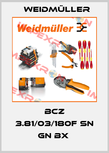 BCZ 3.81/03/180F SN GN BX  Weidmüller