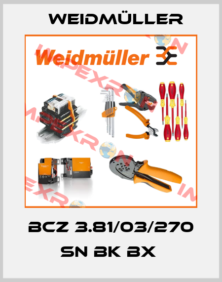 BCZ 3.81/03/270 SN BK BX  Weidmüller
