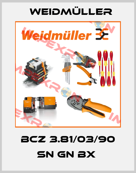 BCZ 3.81/03/90 SN GN BX  Weidmüller