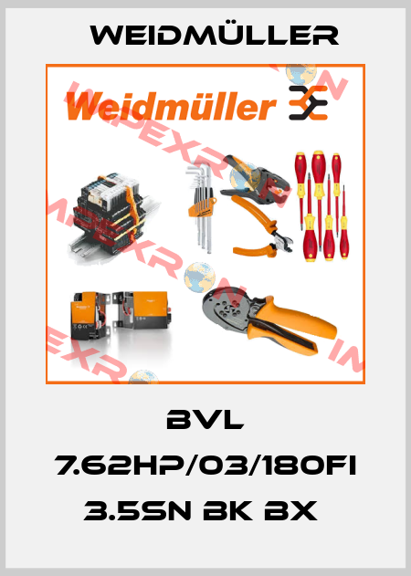 BVL 7.62HP/03/180FI 3.5SN BK BX  Weidmüller