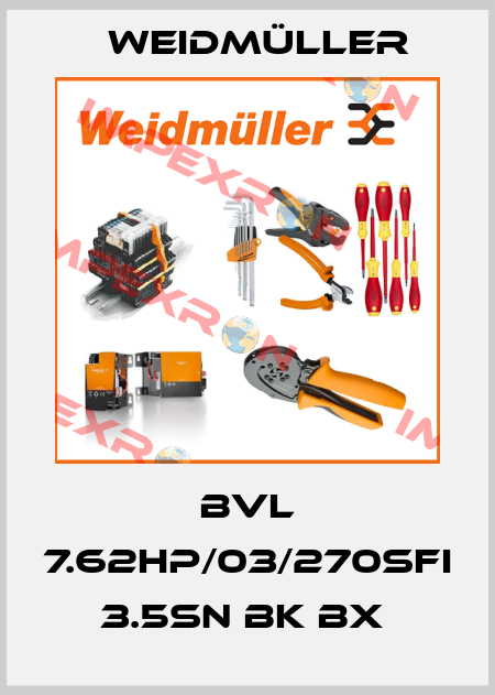 BVL 7.62HP/03/270SFI 3.5SN BK BX  Weidmüller