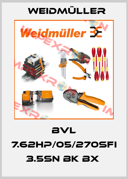 BVL 7.62HP/05/270SFI 3.5SN BK BX  Weidmüller