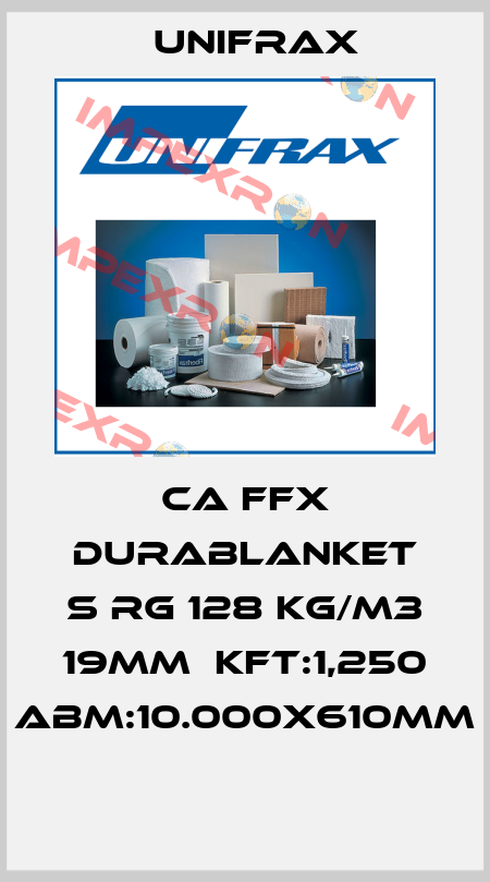 CA FFX DURABLANKET S RG 128 KG/M3 19MM  KFT:1,250 ABM:10.000X610MM  Unifrax