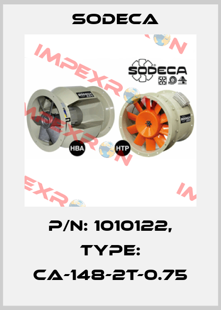 P/N: 1010122, Type: CA-148-2T-0.75 Sodeca