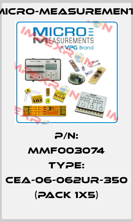 P/N: MMF003074 Type: CEA-06-062UR-350 (pack 1x5) Micro-Measurements