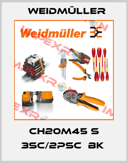 CH20M45 S 3SC/2PSC  BK  Weidmüller