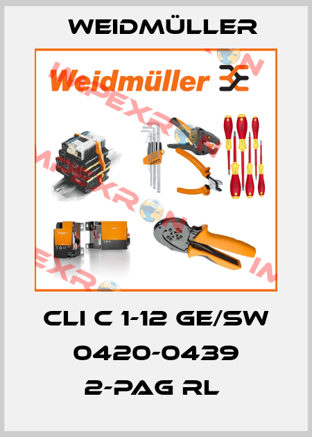 CLI C 1-12 GE/SW 0420-0439 2-PAG RL  Weidmüller