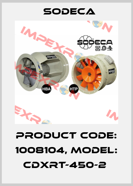 Product Code: 1008104, Model: CDXRT-450-2  Sodeca