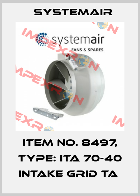 Item No. 8497, Type: ITA 70-40 Intake grid TA  Systemair