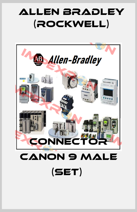 CONNECTOR CANON 9 MALE (SET)  Allen Bradley (Rockwell)