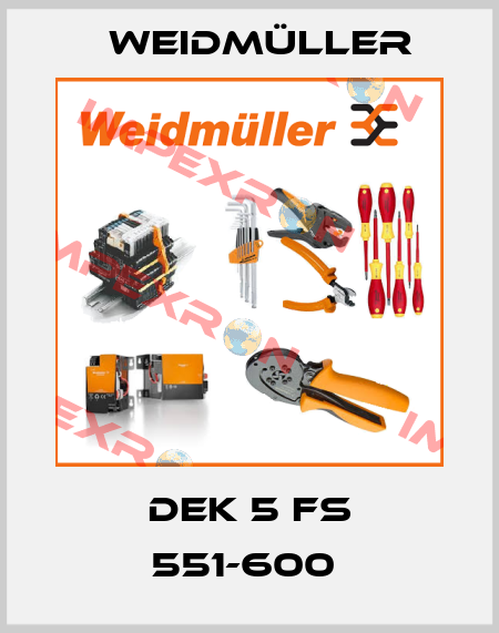 DEK 5 FS 551-600  Weidmüller