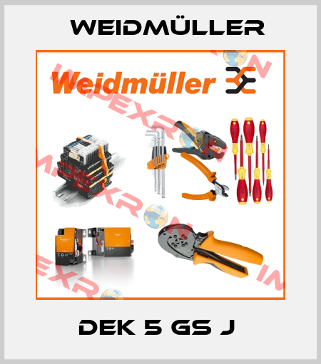 DEK 5 GS J  Weidmüller