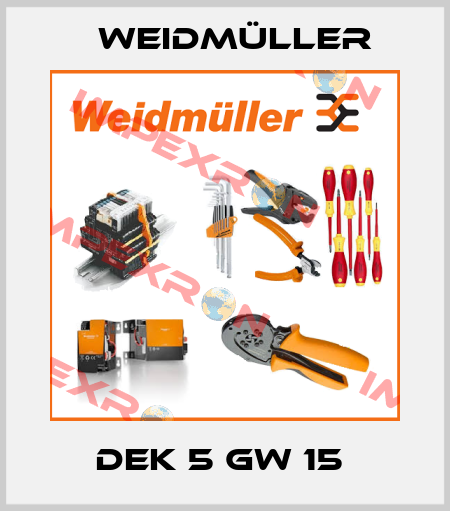 DEK 5 GW 15  Weidmüller