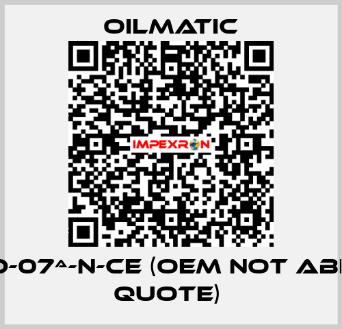 MRSD-07ª-N-CE (OEM not able to quote)  OILMATIC
