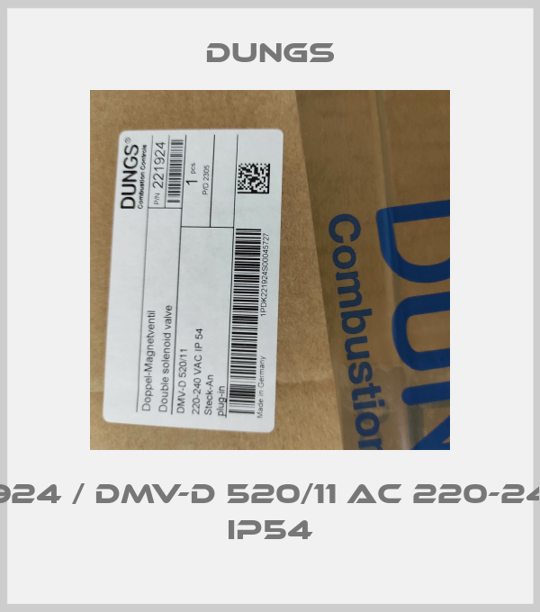221924 / DMV-D 520/11 AC 220-240 V IP54 Dungs