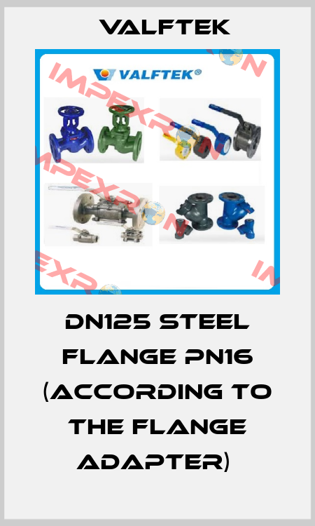 DN125 STEEL FLANGE PN16 (ACCORDING TO THE FLANGE ADAPTER)  Valftek