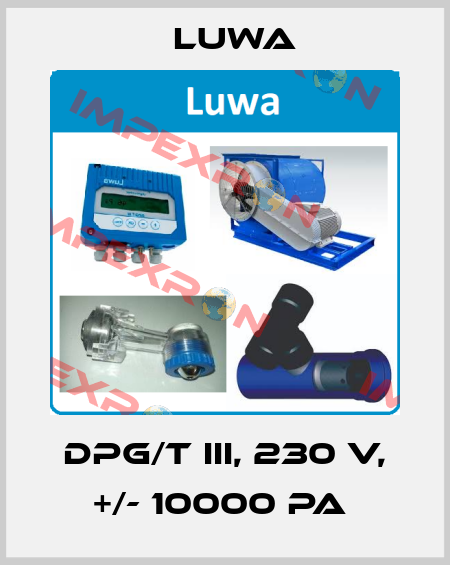 DPG/T III, 230 V, +/- 10000 PA  Luwa