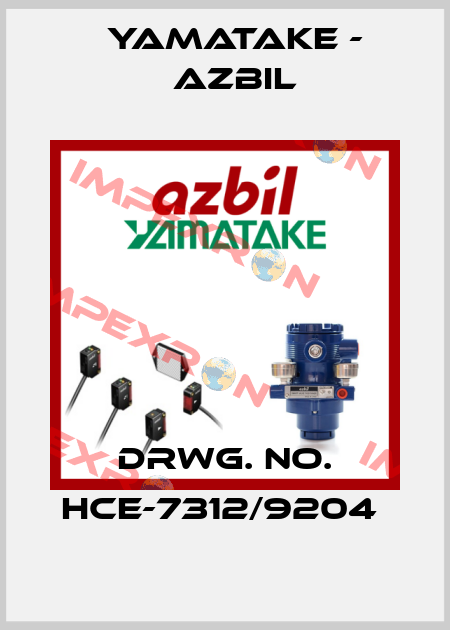 DRWG. NO. HCE-7312/9204  Yamatake - Azbil
