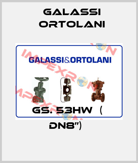 GS. 53HW  (  DN8”)   Galassi Ortolani