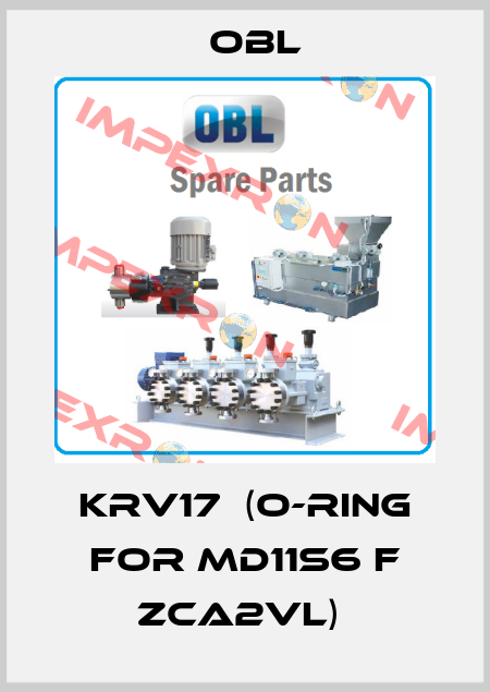 KRV17  (O-Ring for MD11S6 F ZCA2VL)  Obl