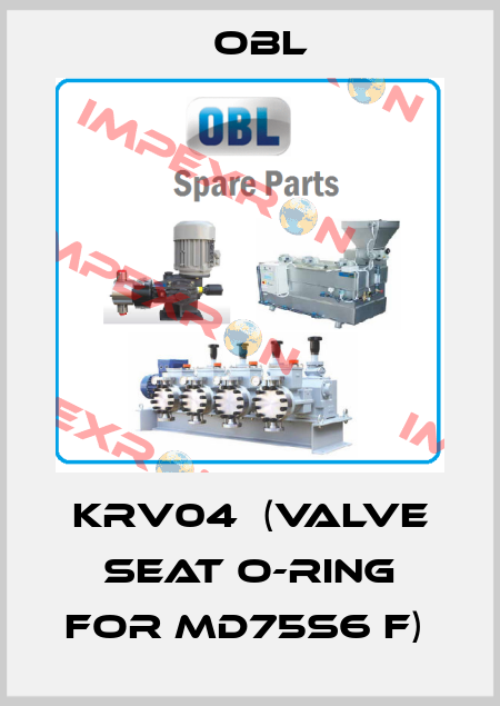 KRV04  (Valve Seat O-Ring for MD75S6 F)  Obl