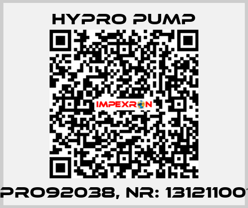 HYPRO92038, Nr: 1312110014   Hypro Pump