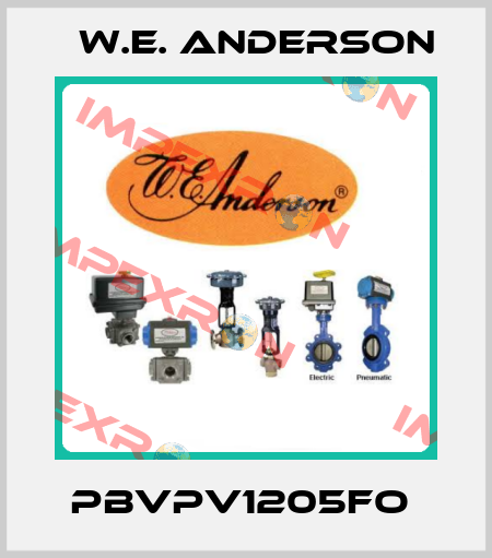 PBVPV1205FO  W.E. ANDERSON