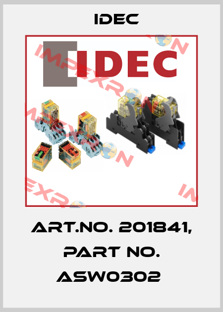 Art.No. 201841, Part No. ASW0302  Idec