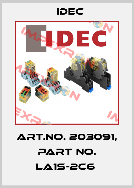Art.No. 203091, Part No. LA1S-2C6  Idec