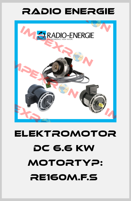 ELEKTROMOTOR DC 6.6 KW  MOTORTYP: RE160M.F.S  Radio Energie
