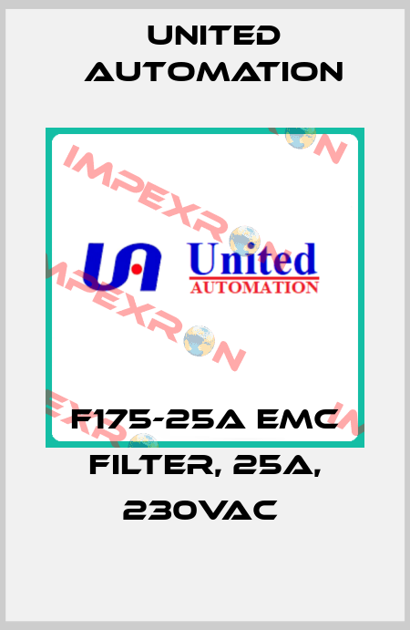 F175-25A EMC FILTER, 25A, 230VAC  United Automation